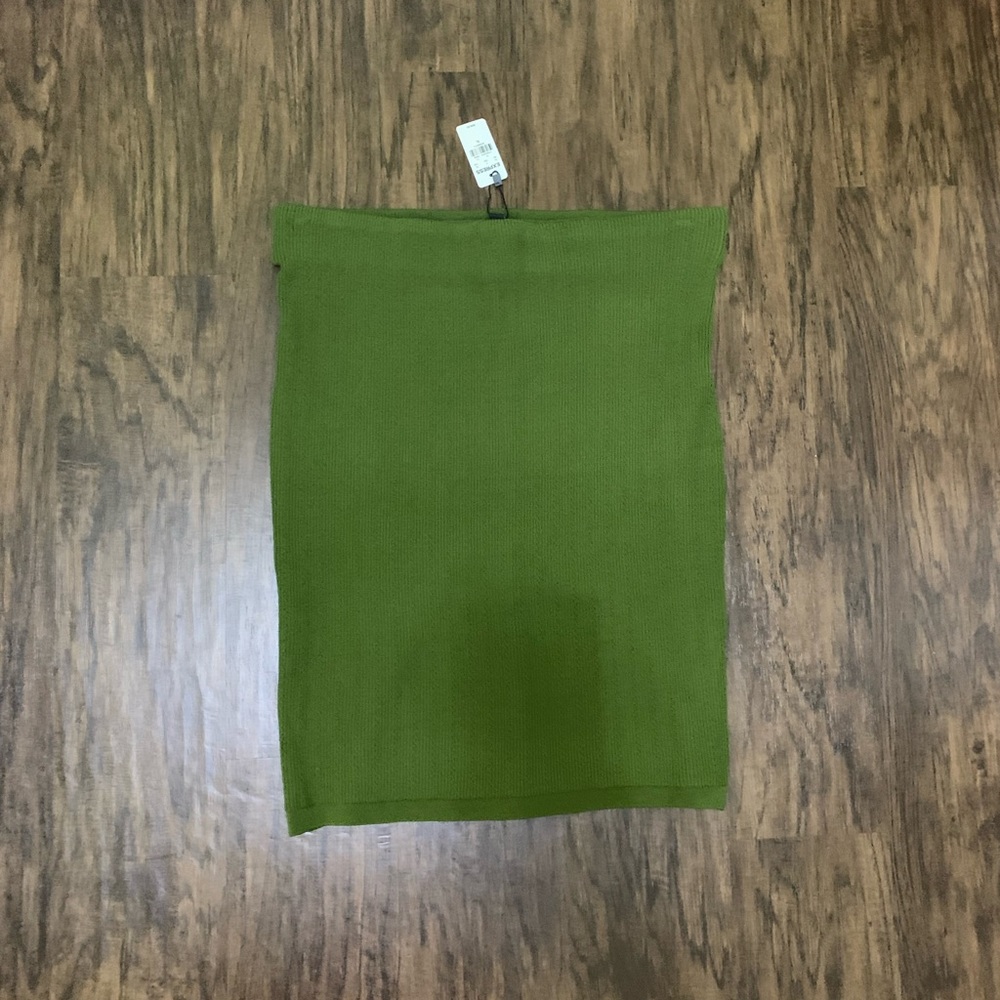 Express High Waisted Ribbed Sweater Pencil Mini Skirt
